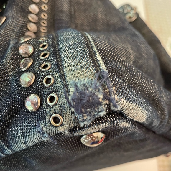 Stunning Prada Large Denim Bijoux Tote - Picture 14 of 15